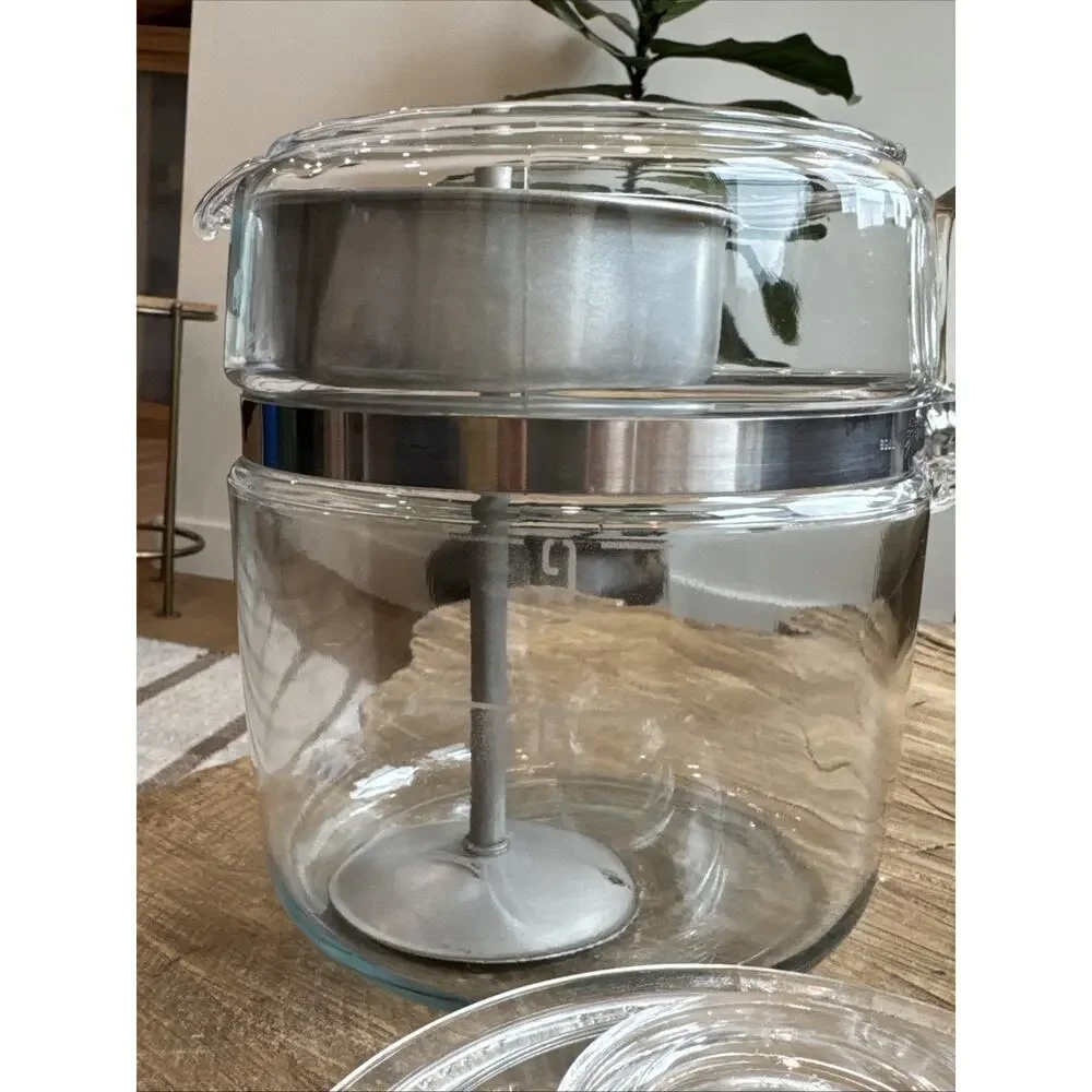 Vintage Pyrex Glass Flameware Percolator Coffee Maker 9 Cups 7759B READ